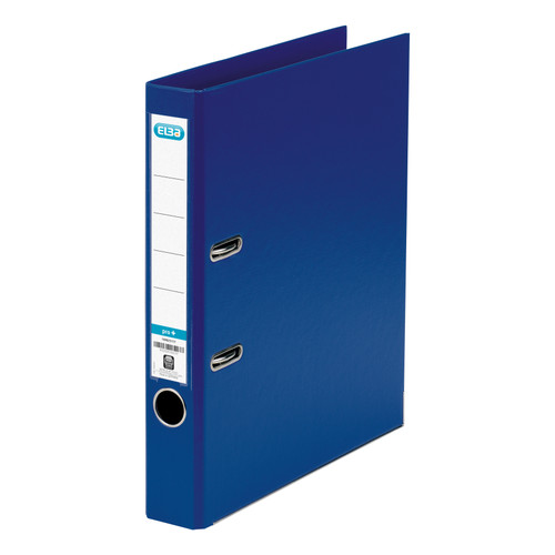 Elba Mini Lever Arch File PP 50mm Spine A4 Blue Ref 100025925 [Pack 10]