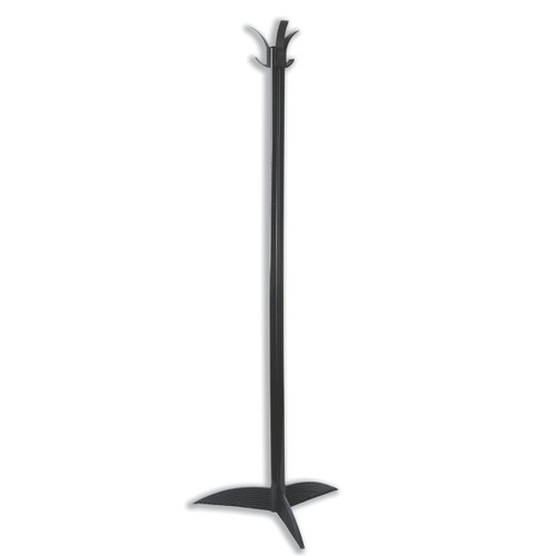 Acorn Alto Budget Coat Stand 3 Tough Hooks 110x85x1530mm Black Ref Alto Black