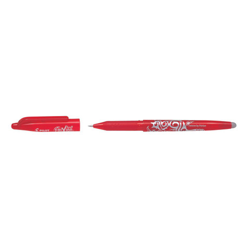 Pilot FriXion Rollerball Pen Eraser Rewriter Medium 0.7mm Tip 0.35mm Line Red Ref 224101202 [Pack 12]