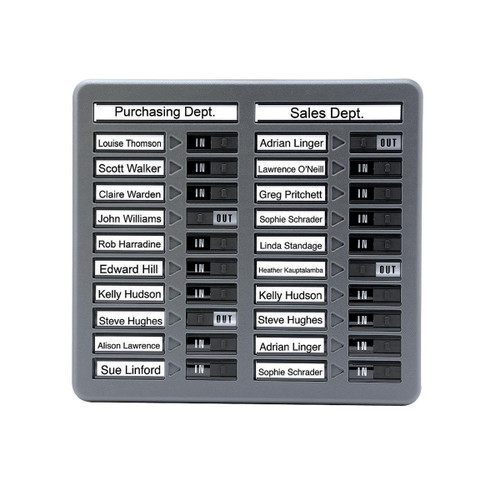 In/Out Board 20 Name W382xH360mm