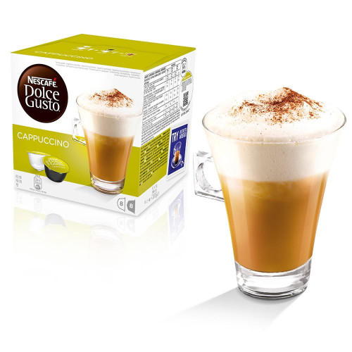 Nescafe Cappuccino Capsules for Dolce Gusto Machine Ref 12019905 Packed 48 (3x16 Capsules=24 Drinks)