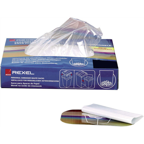 Rexel Wide Entry Shredder Waste Sacks 200 Litres Ref 40014 [Pack 50]