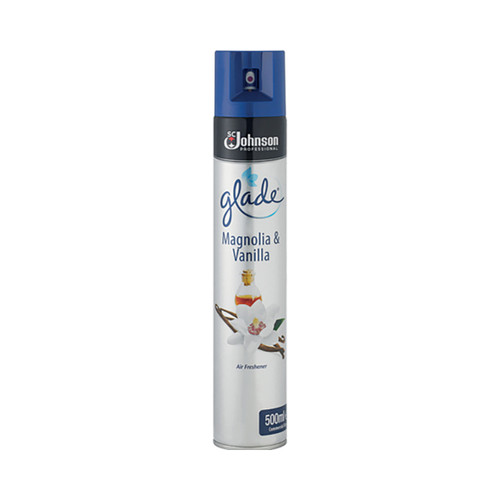 Glade Air Freshener Aerosol Spray Can Vanilla & Magnolia 500ml Ref 71225