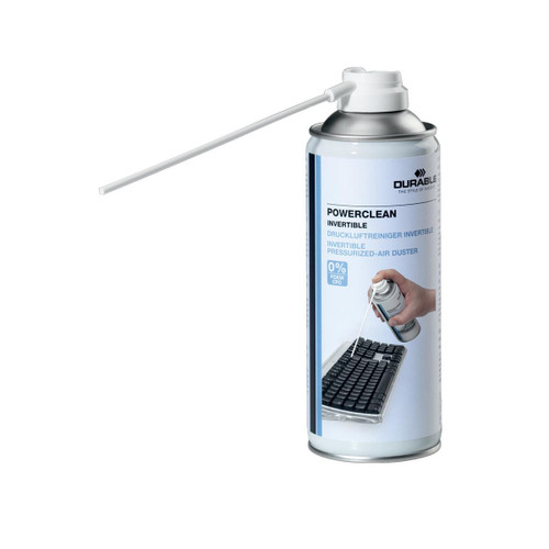 Durable Powerclean Air Duster Gas Cleaner Flammable Inverted 200ml Ref 5797