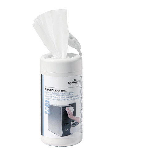 Durable Superclean Tub Moist Cleaning Wipes Pre-saturated Ref 5708 [Tub 100]