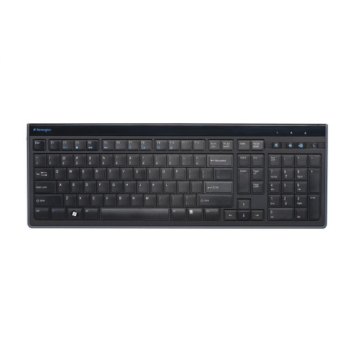 Kensington Advance Fit Slim type Keyboard Tilting USB Wired 1900mm Lead Ref K72357UK