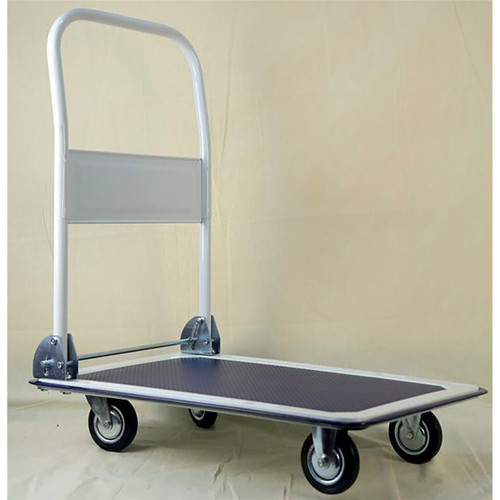 5 Star Facilities Platform Truck Standard-duty Capacity 150kg Baseboard W725xD470mm Blue and Grey