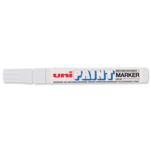 Uni Paint Marker Bullet Tip Medium Point Px20 Line Width 1.8-2.2mm White Ref 545491000 [Pack 12]