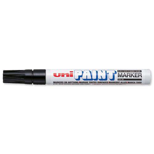 Uni Paint Marker Bullet Tip Medium Point Px20 Line Width 1.8-2.2mm Black Ref 545616000 [Pack 12]