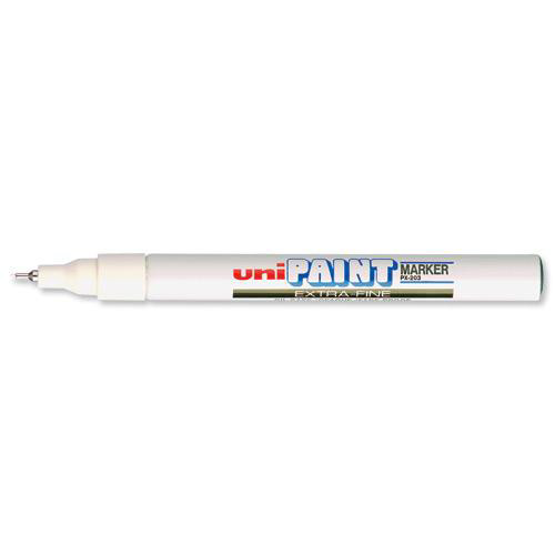 Uni Paint Marker Bullet Tip Fine Point Px21 Acrylic Nib 1.2mm White Ref 558601000 [Pack 12]