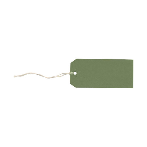 Tag Labels Strung Bulk Boxes Dark Green [Pack 1000]