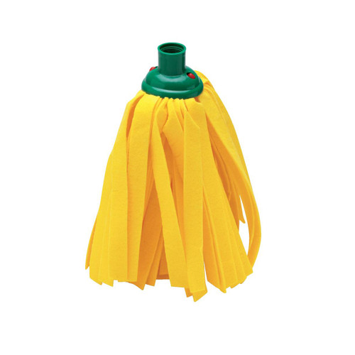 Addis Cloth Mop Head Refill Thick Absorbent Strands and Green Socket Ref 510524