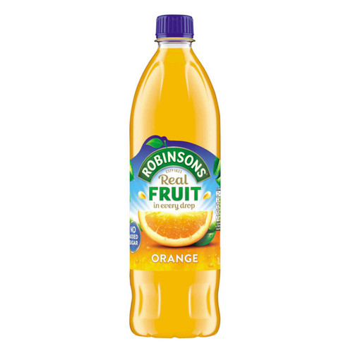 Robinsons Squash No Added Sugar 1 Litre Orange Ref 0402012 [Pack 12]