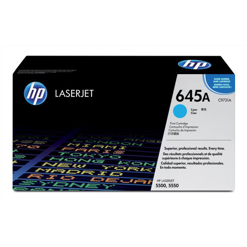 HP 645A Laser Toner Cartridge Page Life 12000pp Cyan Ref C9731A