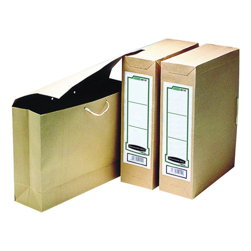 Bankers Box by Fellowes Basics Storage Bag File Foolscap W101xD254xH356mm Ref 00110 [Pack 25]
