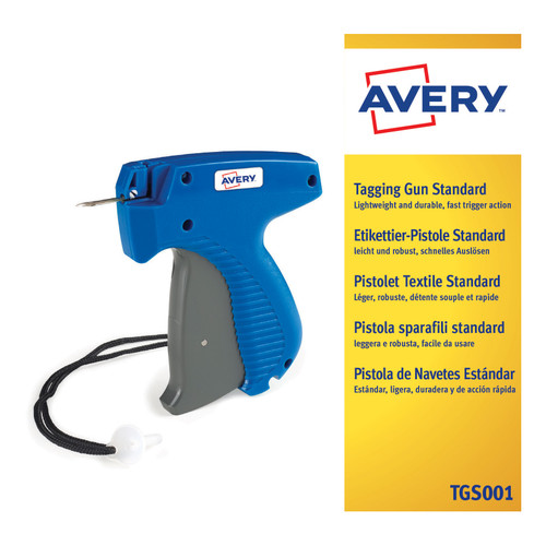 Avery Standard Tagging Gun for Plastic Fasteners to Products and Tickets Ref TGS001