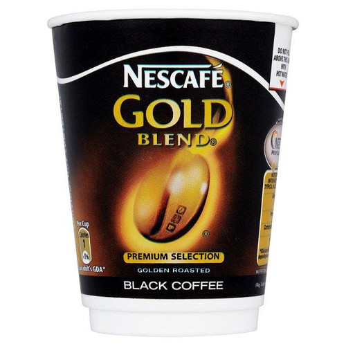 Nescafe & Go Gold Blend Black Coffee Foil-sealed Cup for Drinks Machine Ref 12367628 [Pack 8]