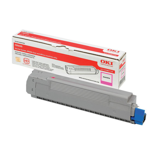 OKI Laser Toner Cartridge Page Life 6000pp Magenta Ref 43487710