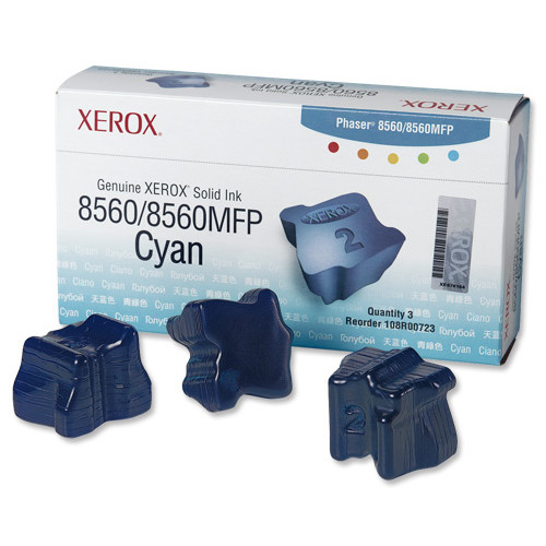 Xerox Ink Sticks Solid Page Life 3400pp Cyan Ref 108R00723 [Pack 3]