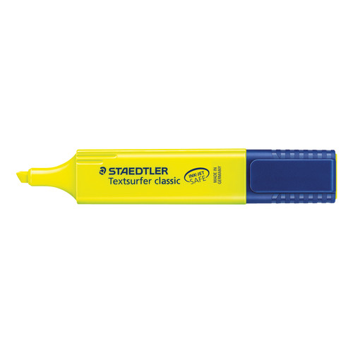Staedtler Textsurfer Classic Highlighter Inkjet Safe Line Width 1-5mm Yellow Ref 3641 [Pack 10]