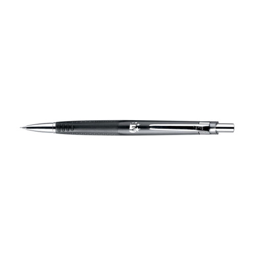 5 Star Office Mechanical Pencil with Rubberised Grip and Cushion Tip 0.5mm Lead [Pack 12]