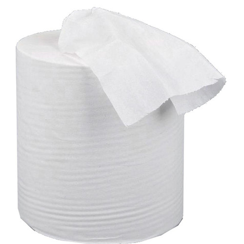 5 Star Facilities Centrefeed Tissue Refill for Mini Dispenser Single-ply L120mxW197mm White [Pack 12]