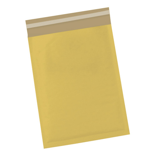 5 Star Office Bubble Lined Bags Peel & Seal No.00 115x195mm Gold [Pack 100]