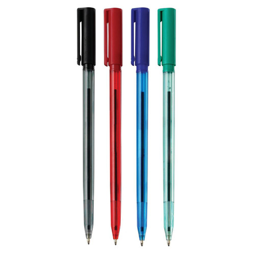 5 Star Elite Ball Pen Medium 1.0mm Tip 0.5mm Line Blue [Pack 20]