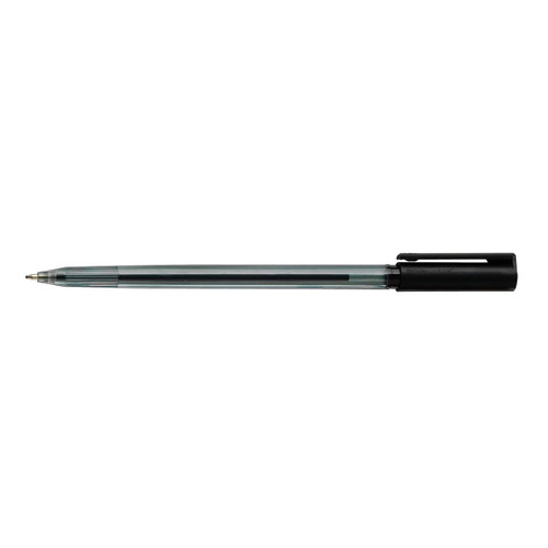 5 Star Elite Ball Pen Medium 1.0mm Tip 0.5mm Line Black [Pack 20]