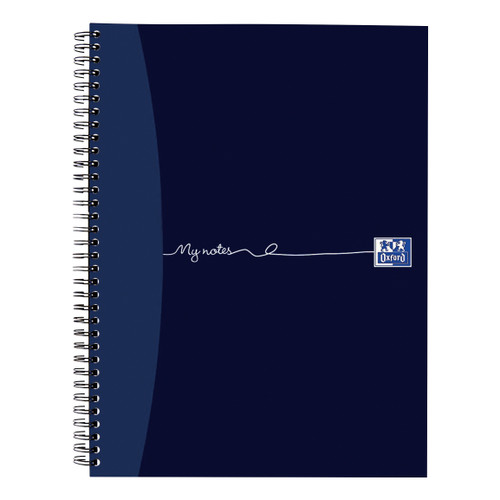 Oxford MyNotes Notebook Wirebnd 90gsm Ruled Margin Perf Punched 4 Holes 160pp A4+ Ref 100080545 [Pack 3]