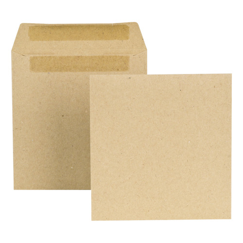 New Guardian Envelopes FSC Wage Pocket Self Seal Med Weight 80gsm 108x102mm Plain Manilla [Pack 1000]