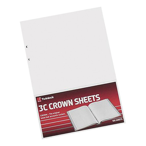 Twinlock 3C Crown Plain Sheets 322x228mm Ref 75840 [Pack 100]