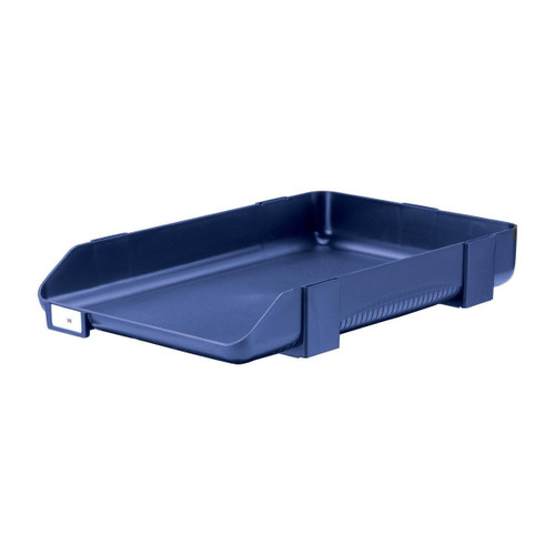 Rexel Agenda Classic 55 Letter Tray Stackable Internal W382xH246x55mm Blue Ref 25207