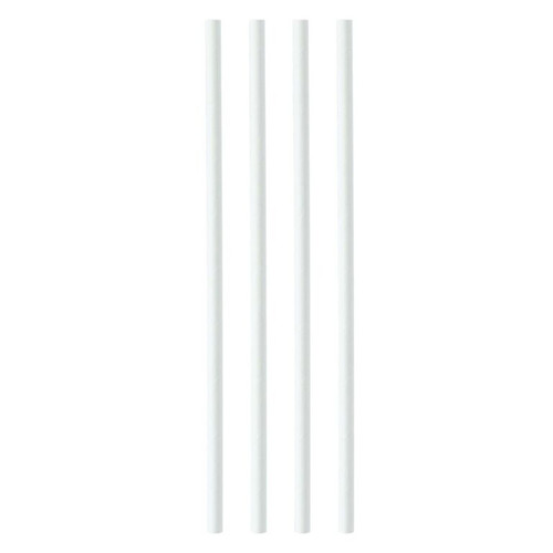 Paper Straws 8mmx200mm White [Pack 250]