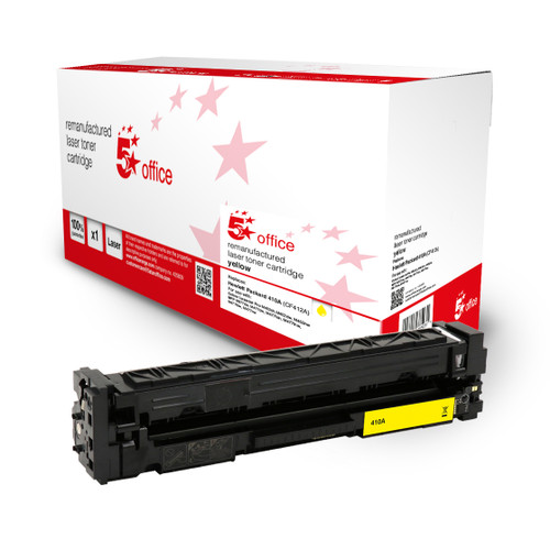 5 Star Office Remanufactured Toner Cartridge Page Life Yellow 2300pp [HP 410A CF412A Alternative]