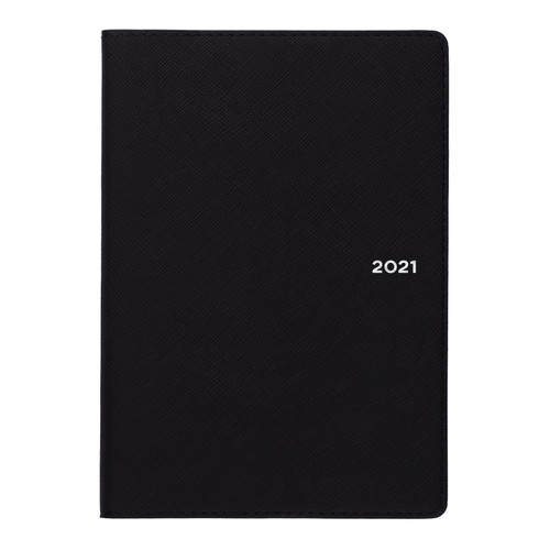 Collins 2021 Melbourne Diary Week-to-View B6 Black Ref 139637