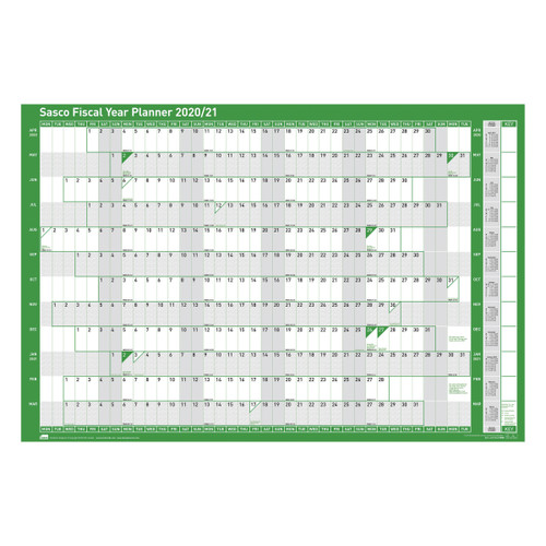 Sasco 2020/21 Academic Year Planner Unmounted Ref 2410113