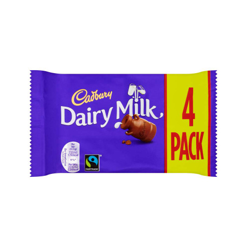 Cadbury Dairy Milk Bar Chocolate Bars Ref 4066186 [Pack 4]