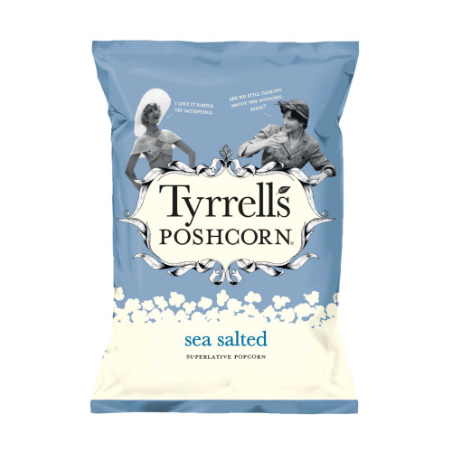 Tyrells Sea Salted Popcorn 70g Ref 701949 [Pack 12]