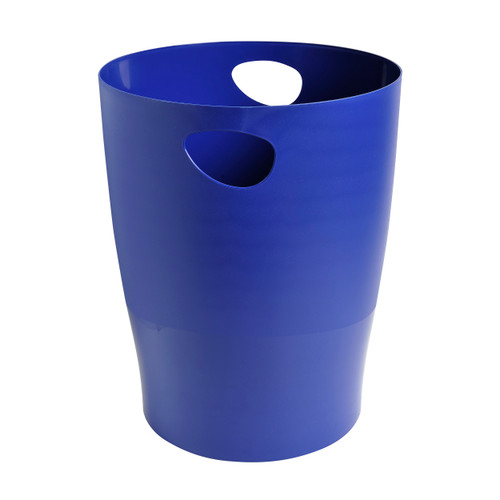 Exacompta Forever Waste Bin 15L Recycled Plastic Dia 263xH335 Blue Ref 453104D