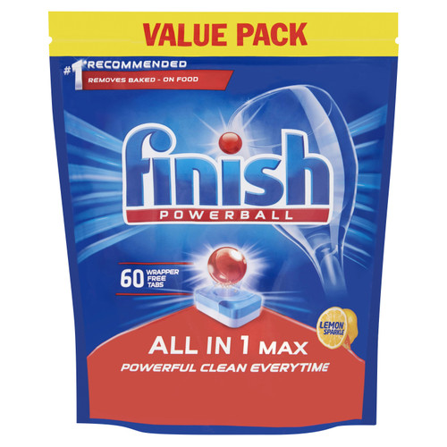 Finish Dishwasher Powerball Tablets All-in-1 Ref Lemon RB797723 [Pack 60]