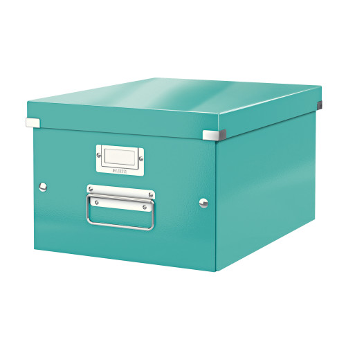 Leitz Click & Store Collapsible Storage Box Medium For A4 Ice Blue Ref 60440051