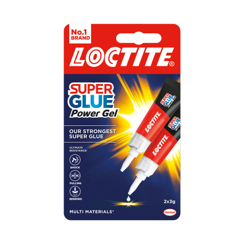 Loctite Super Glue Duo Gel Tubes x2 3g Clear Ref 2560191