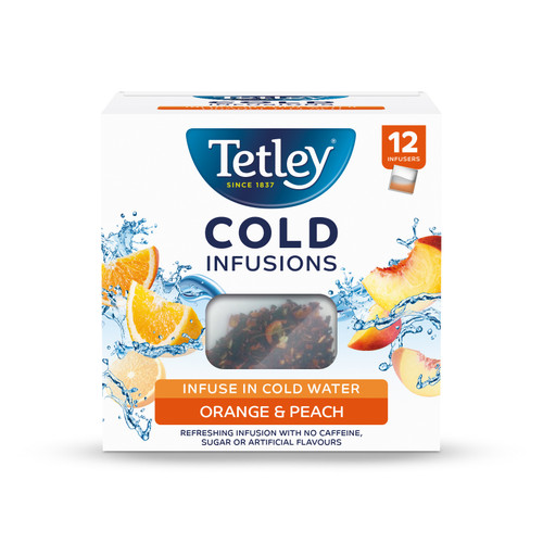 Tetley Cold Infusions Peach & Orange Ref 1601A  [Pack 12]