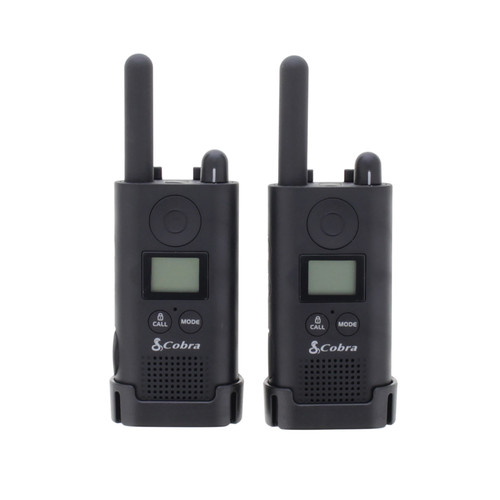 Cobra PU 500 Pro Business Two Way Radios 16 Preset Channels Range 8km Ref PU500B+SV-01 [Pair]