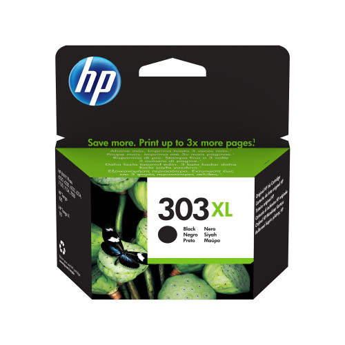 Hewlett Packard 303XL Inkjet Cartridge High Yield Page Life 600pp 12ml Black Ref T6N04AE