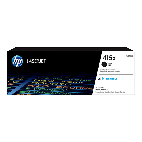 Hewlett Packard 415X Laser Toner Cartridge High Yield Page Life 7500pp Black Ref W2030X