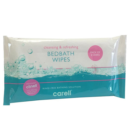 CARELL BED BATH WIPES (8)