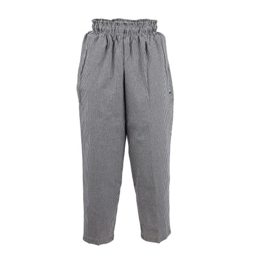 Chef Works Essential Baggy Pants Small Black Check S