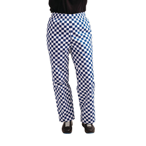 Whites Easyfit Trousers Teflon Big Blue Check L